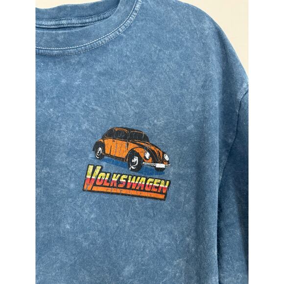 Volkswagon Tee Shirt 2021 Mens Size L Blue Stonewashed - Picture 2 of 5